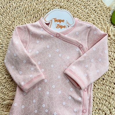 Body Kimono Manga Longa - Florzinha - Rosê